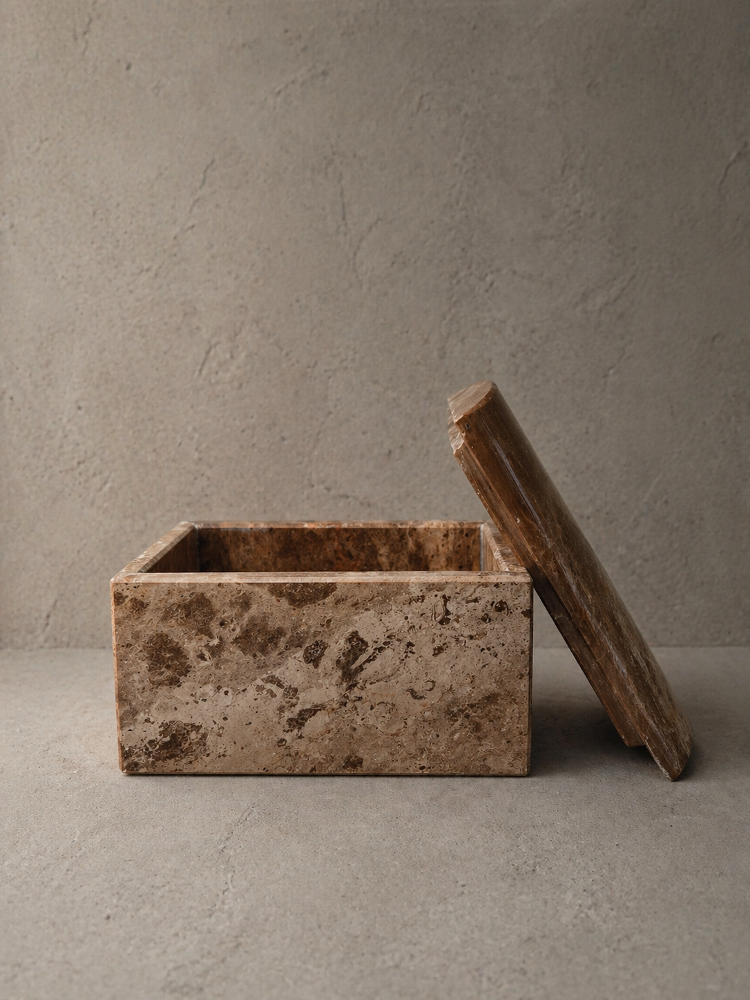 Brown Marble Chest – Mexican Stone Decorative Box