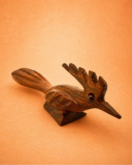 Ironwood Roadrunner Sculpture – Mexican Desert Wildlife Art