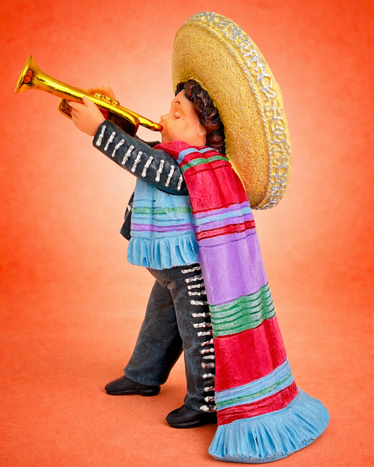 Mexican Charro Boy Trumpet Figurine – Nadal Art
