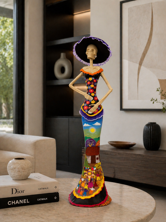 Collector Catrina-Blue Landscape-89 cm