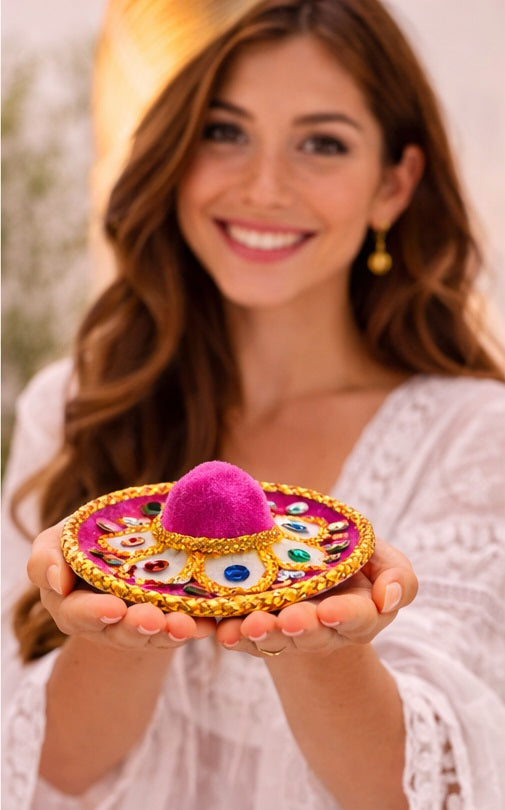 Mini Pink Mexican Sombrero – Souvenir Hat