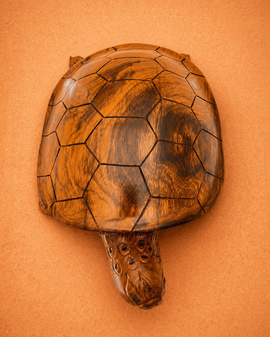 Ironwood Turtle Sculpture – Hand Carved Mexican Palo Fierro Art
