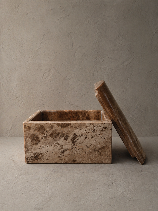 Brown Marble Chest – Mexican Stone Decorative Box