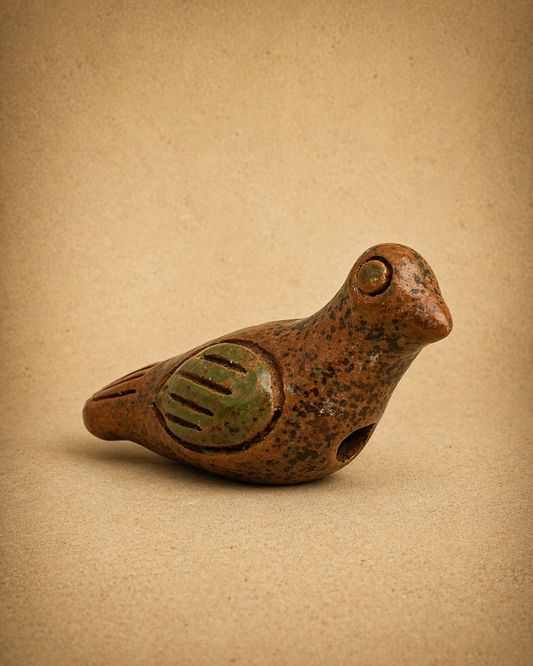 Mexican Clay Bird Whistle – Pre-Hispanic Inspired Artifact