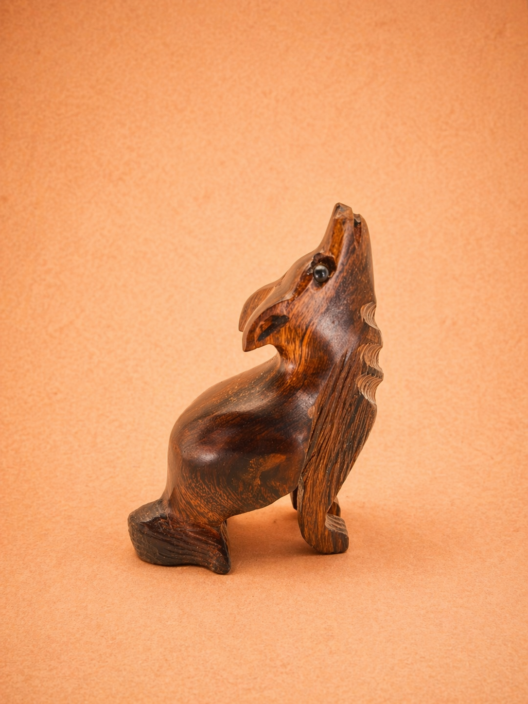 Ironwood Fox Sculpture – Hand Carved Mexican Animal Art