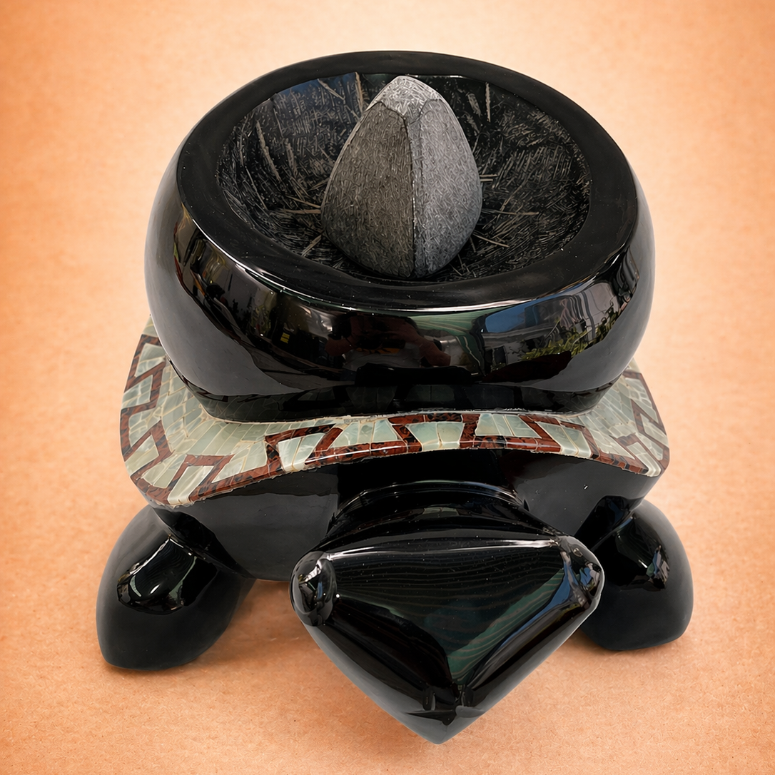 OBSIDIAN MOLCAJETE (DECORATIVE)