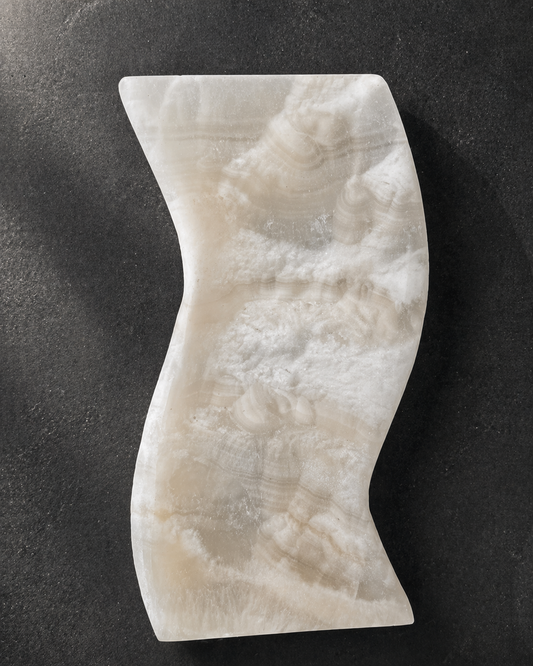 White Onyx Tray – Mexican Decorative Stone Accent