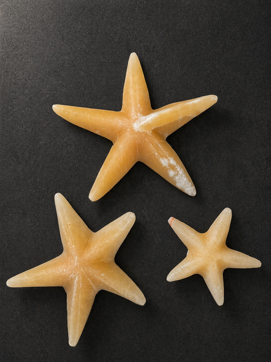 Set of 3 Onyx Stars – Mexican Stone Decorative Gift Set