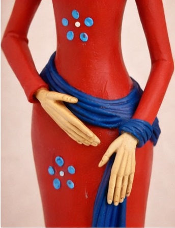 Mexican Catrina Surprise – Hand Painted Day of the Dead Figurine 21 cm