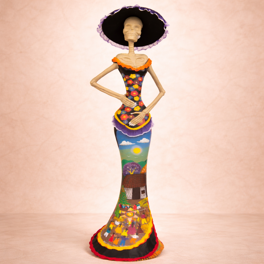 Collector Catrina-Blue Landscape-89 cm