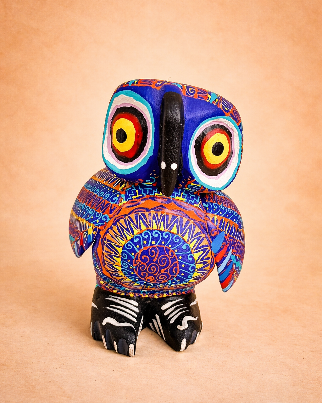 Large Surprise Alebrije – Hand Painted Folk Art Sculpture