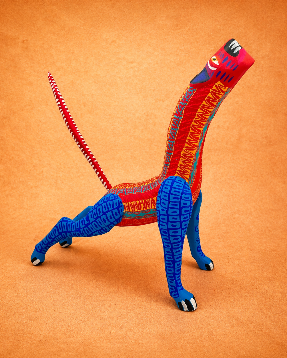 Large Surprise Alebrije – Hand Painted Folk Art Sculpture