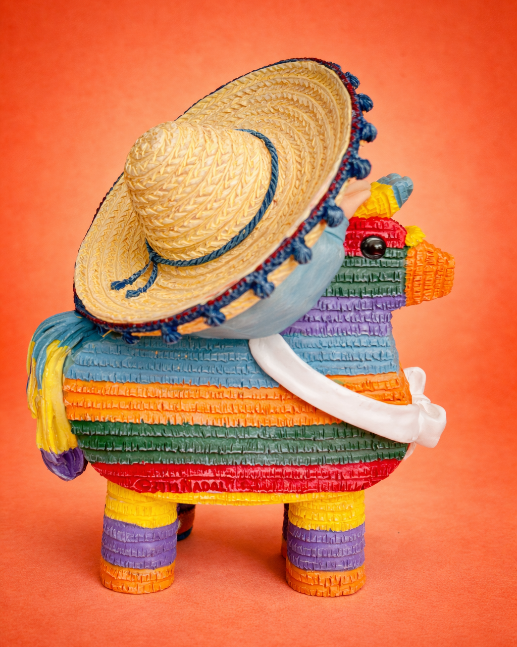 Mexican Kid with Piñata Figurine – Nadal Folk Art