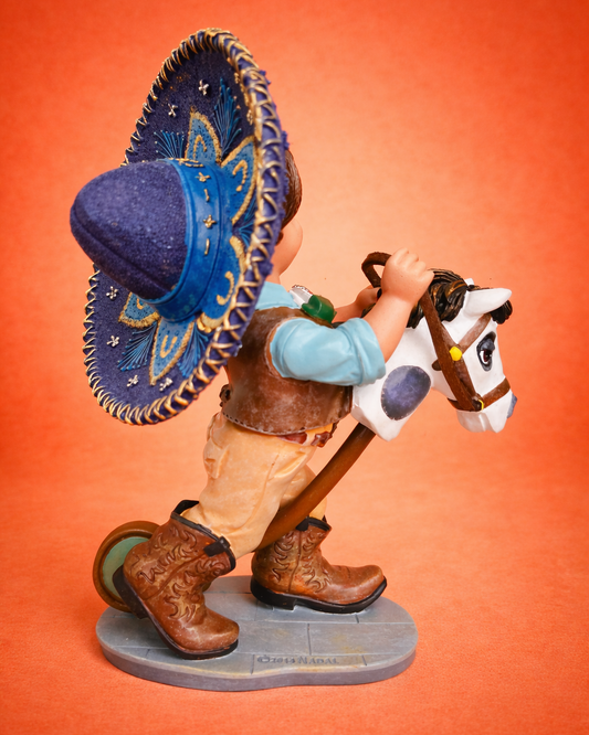 Mexican Boy with Wooden Horse Figurine – Nadal Art