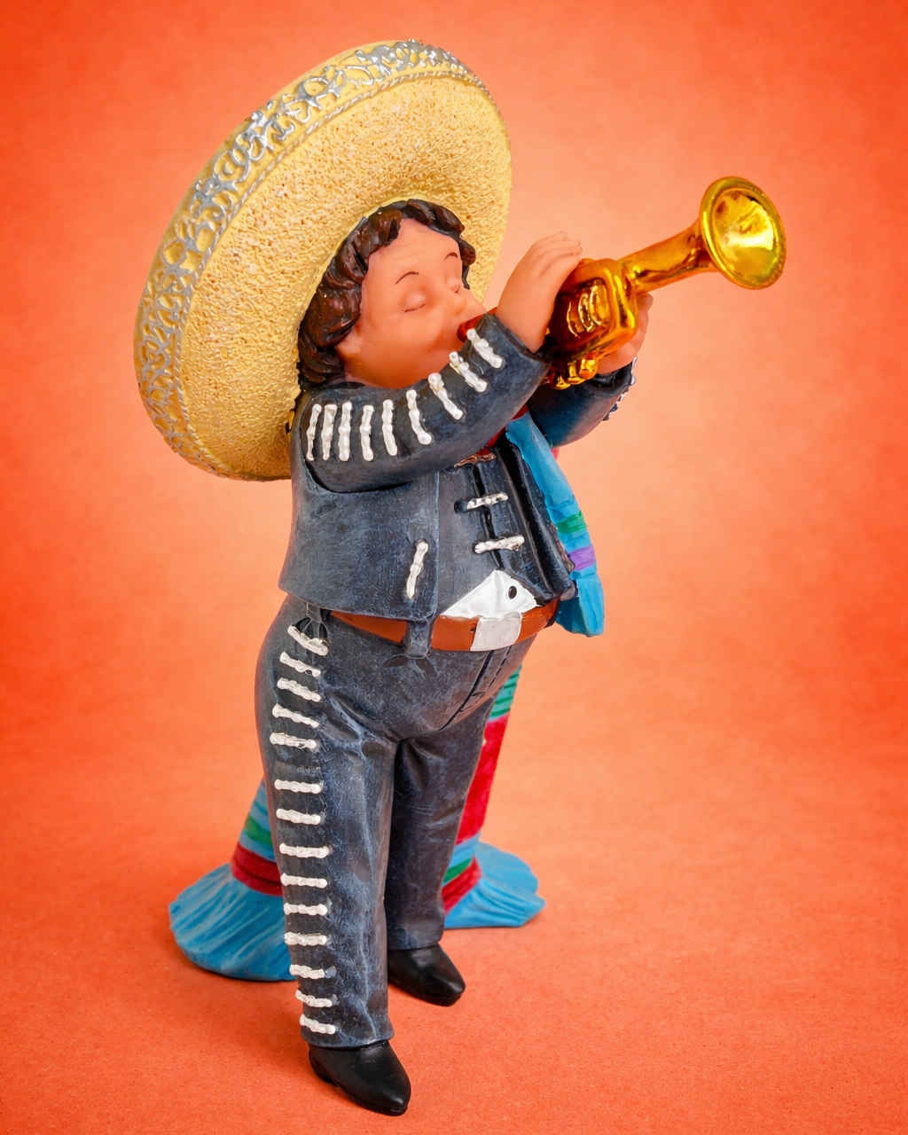 Mexican Charro Boy Trumpet Figurine – Nadal Art