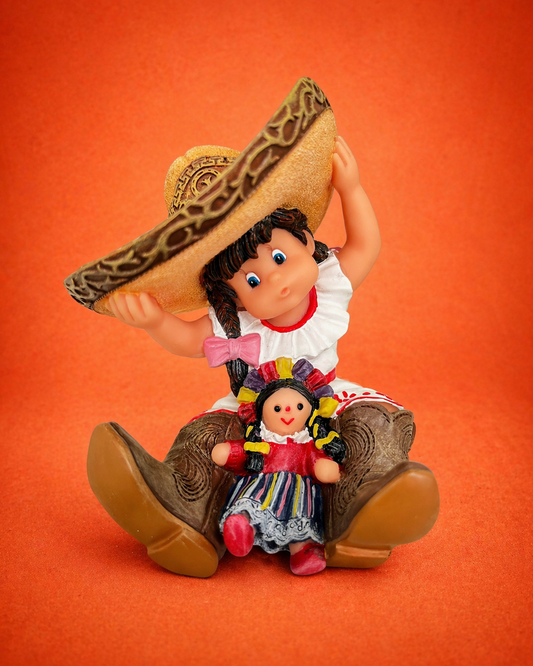 Mexican Girl with Doll-Nadal Art
