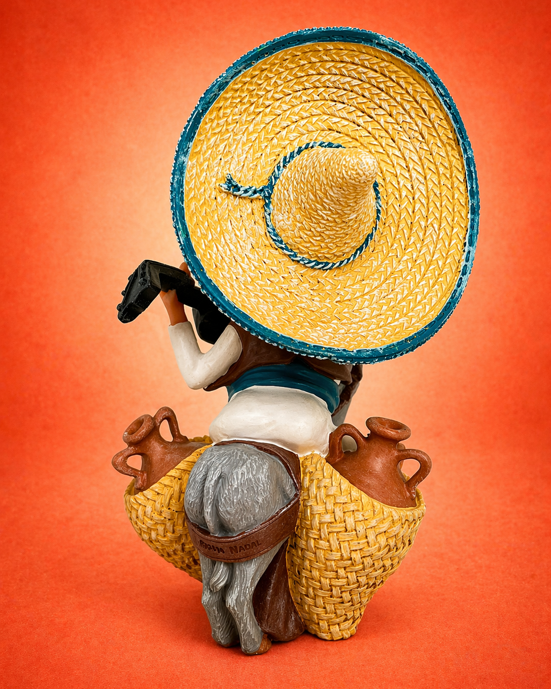 Mexican Man with Donkey Guitar Figurine – Nadal Folk Art