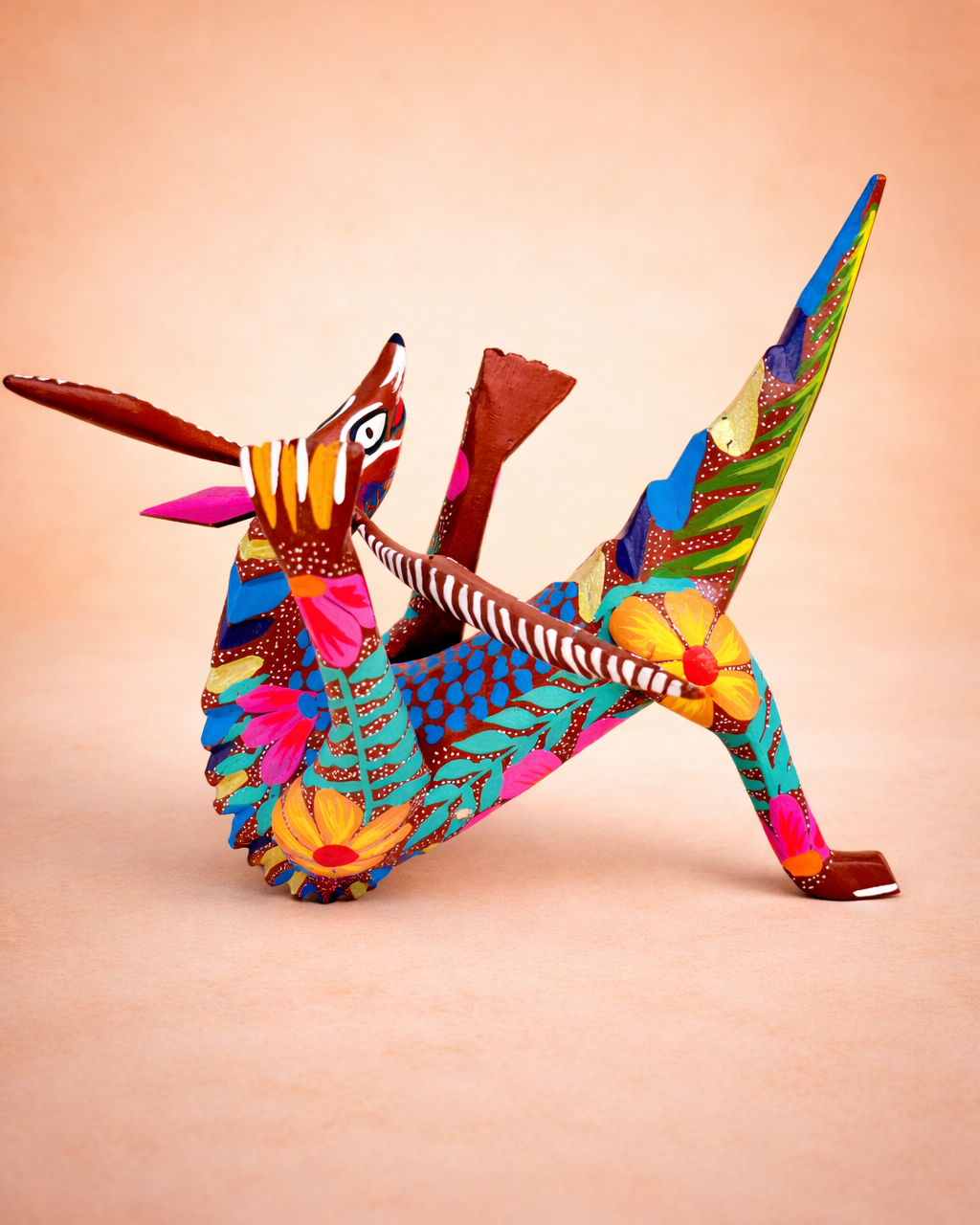 Medium Alebrije Surprise-Hand Painted Folk Art Sculpture