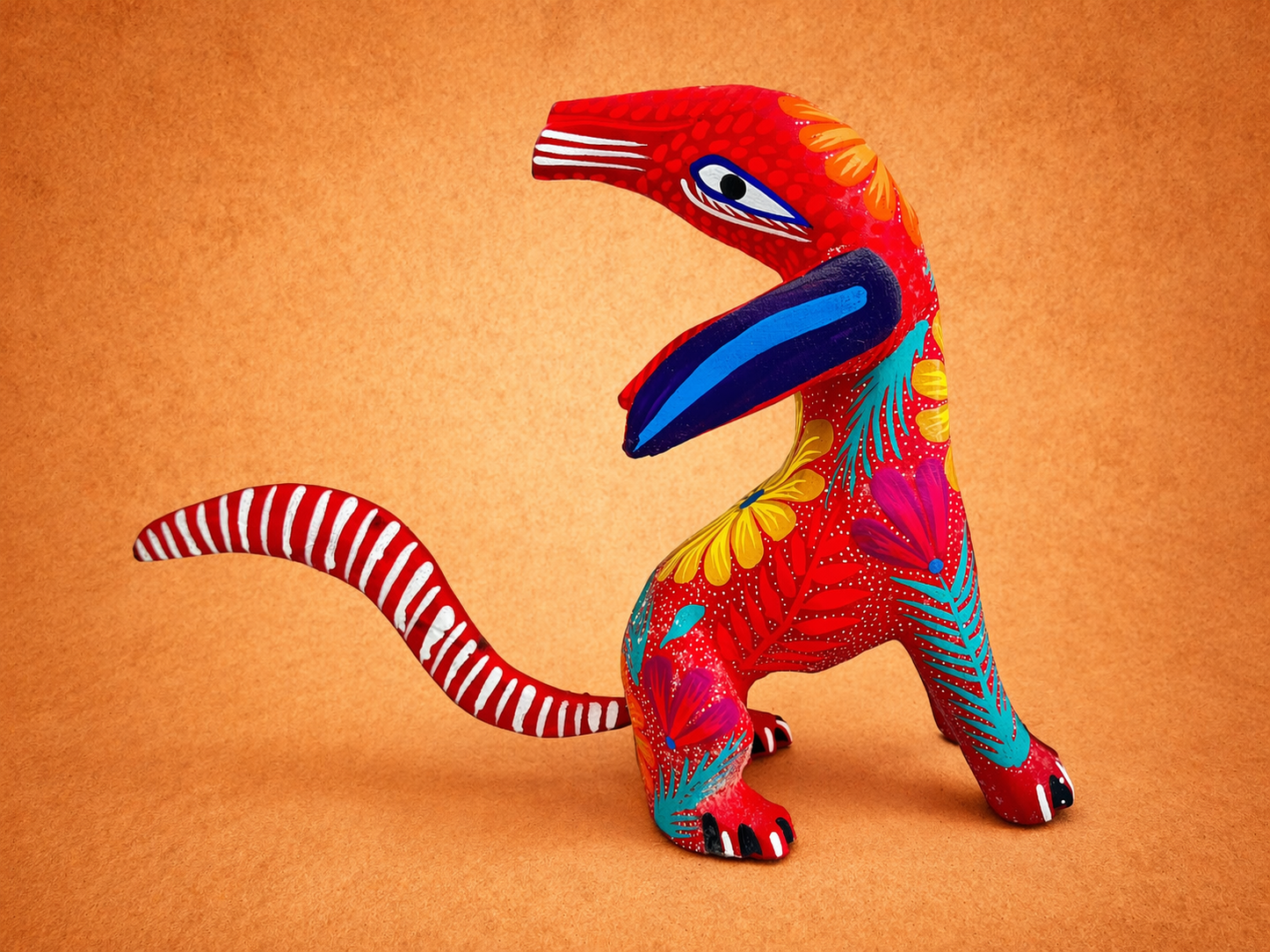 Large Surprise Alebrije – Hand Painted Folk Art Sculpture