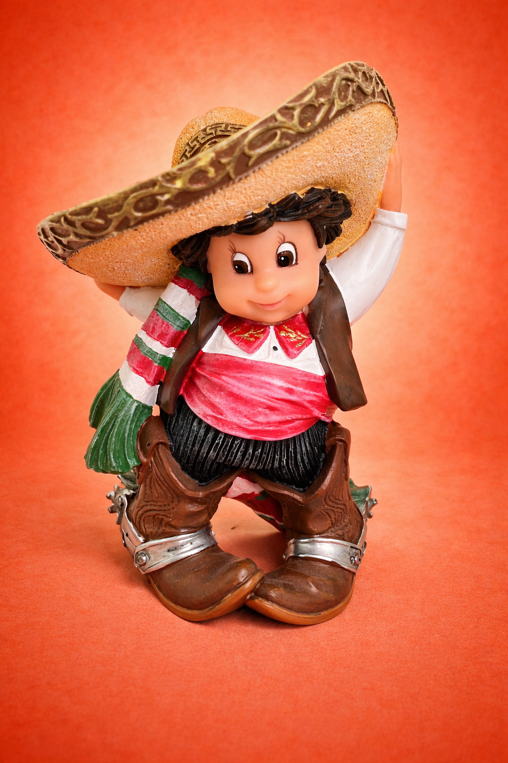 Mexican Charro Boy Figurine – Traditional Nadal Sculpture