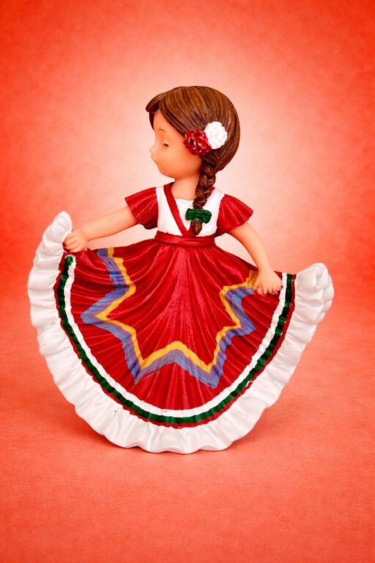 Mexican Girl Dancing- Nadal Art