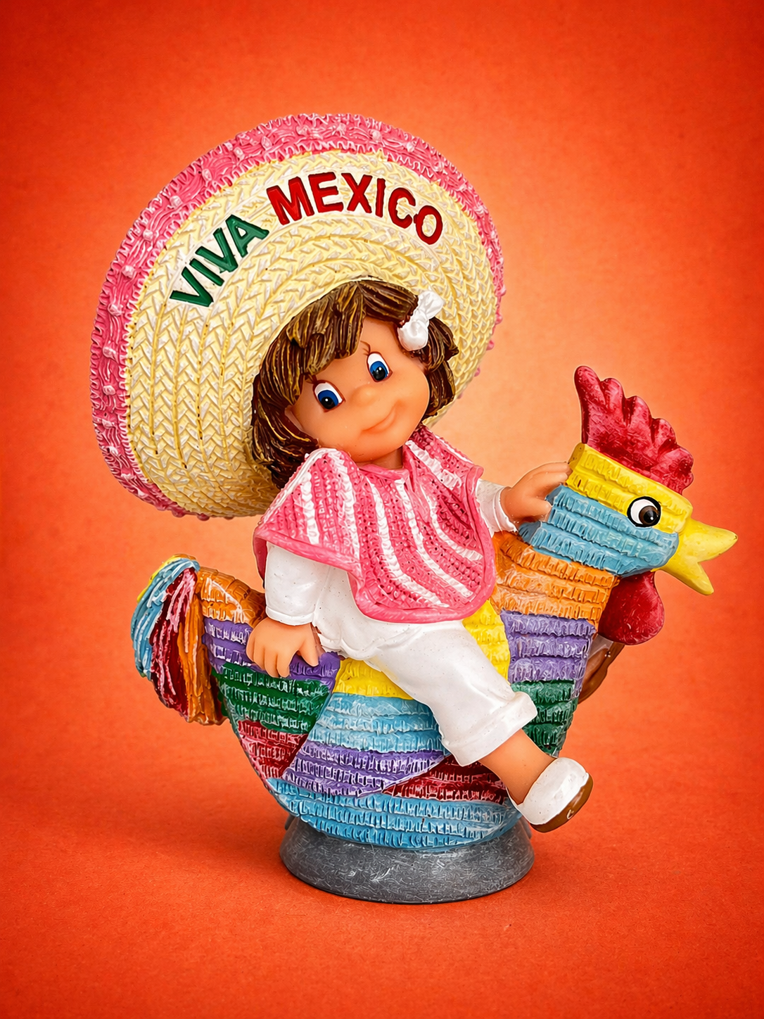 Mexican Kid with Piñata Figurine – Nadal Folk Art