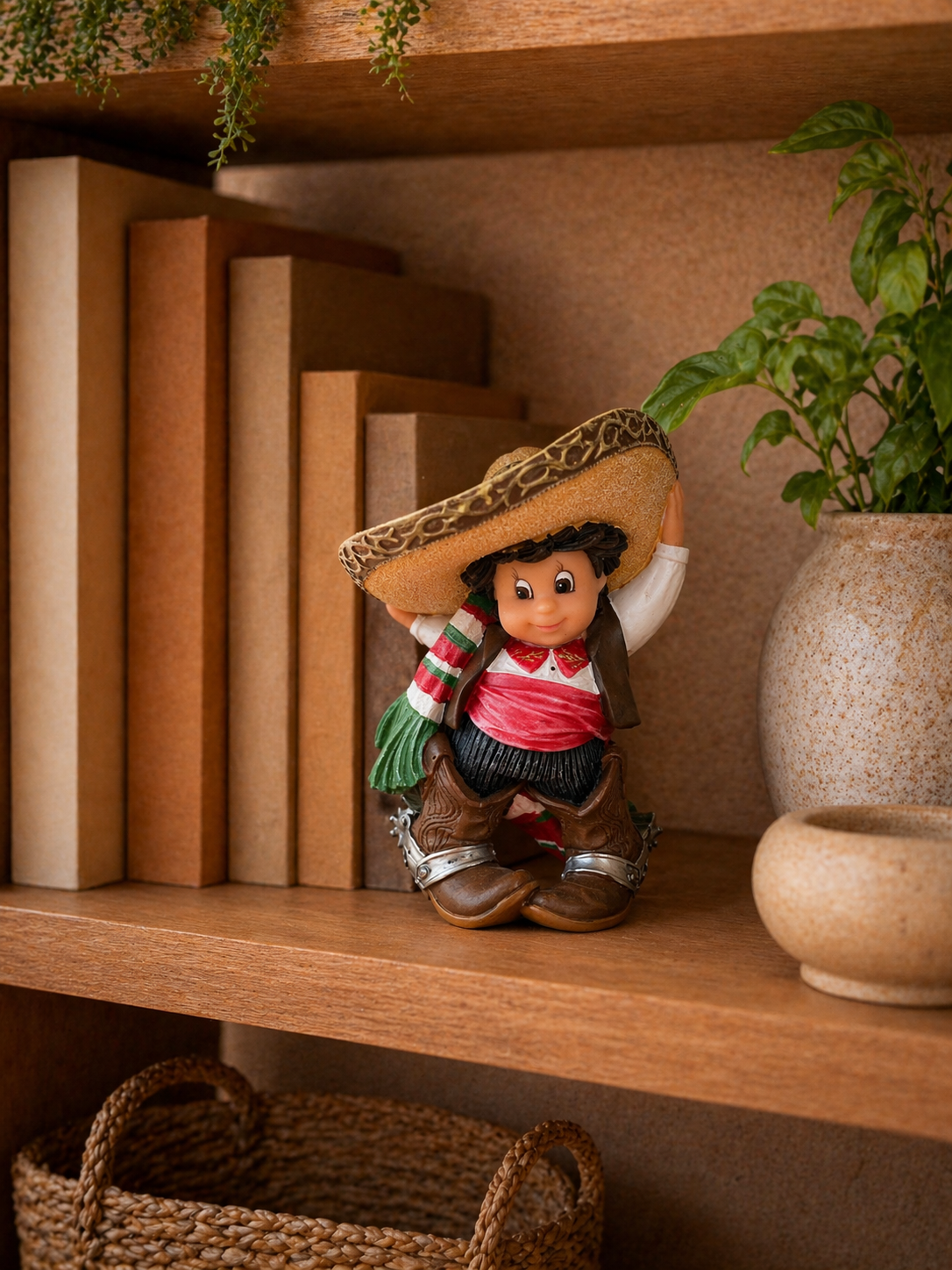 Mexican Charro Boy Figurine – Traditional Nadal Sculpture