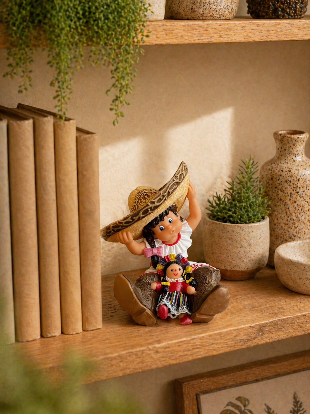 Mexican Girl with Doll-Nadal Art