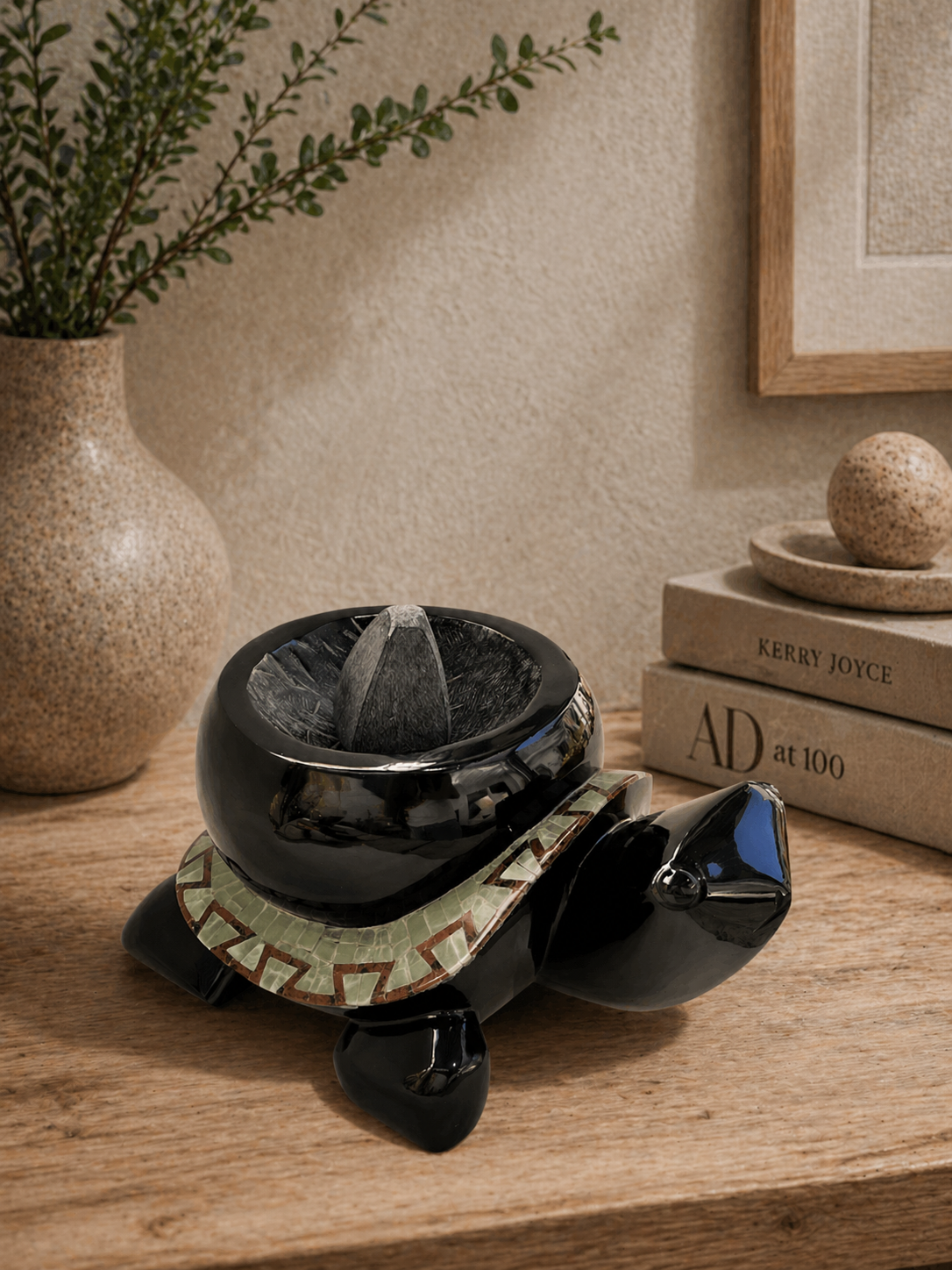 OBSIDIAN MOLCAJETE (DECORATIVE)
