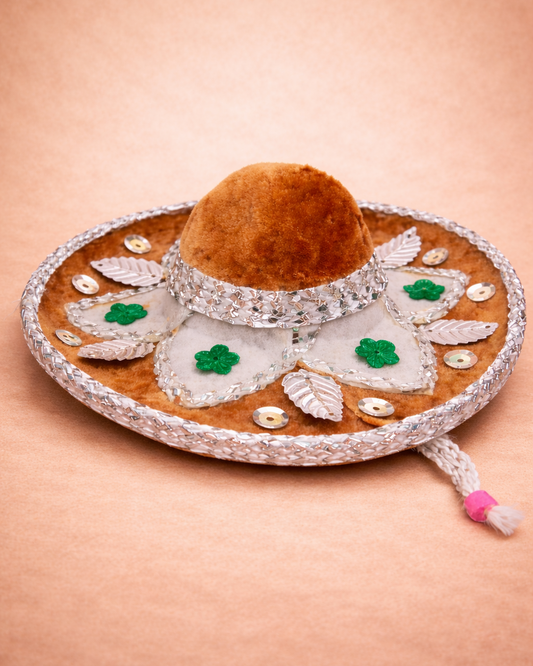 Mini Brown Mexican Sombrero – Decorative Souvenir