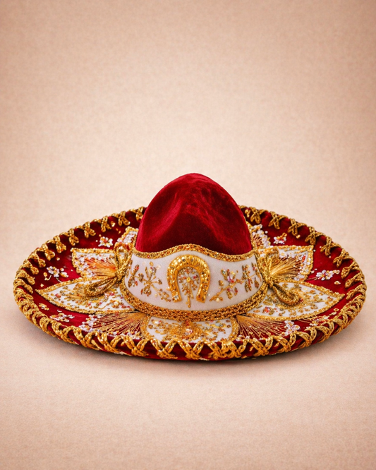 Kids Charro Sombrero Red – Mexican Hat for Children