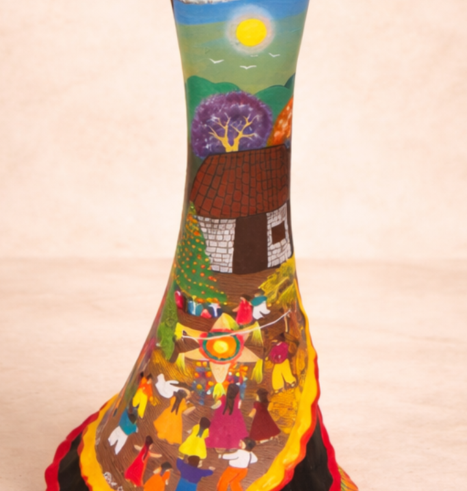 Collector Catrina-Blue Landscape-89 cm